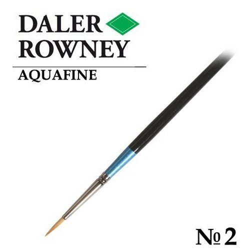 Кисть Daler Rowney Кисть синтетика круглая №2 короткая ручка AQUAFINE Daler-Rowney daler rowney кисть синтетика aquafine круглая короткая ручка 6