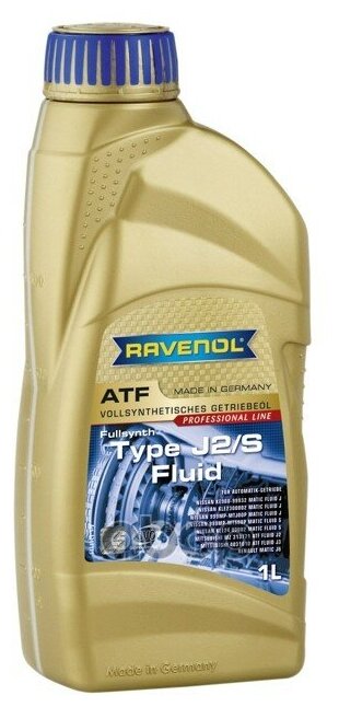 Масло Трансмиссионное Синтетическое Automatic-Getriebeol Atf Type J2/S Fluid 1л Ravenol арт. 4014835718814