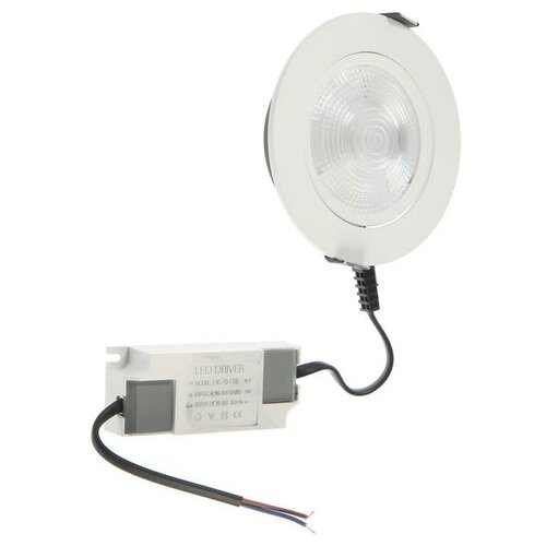 Встраиваемый светильник Luazon Lighting 10W, 800Lm, 2700-6500 K, пульт, 108 мм, 220 В