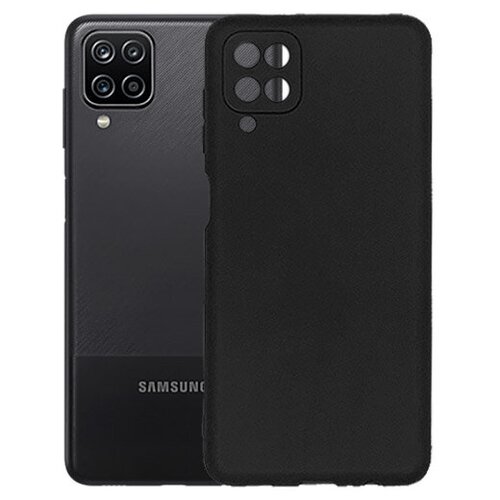 Матовый чехол MatteCover для Samsung Galaxy A12 A125 / A127 силиконовый черный