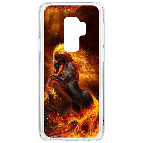 фото Чехол на samsung galaxy s9 plus kruche print конь огонь / чехол для samsung / чехол с рисунком / чехол с принтом / чехол для самсунг / чехол для самсунг / бампер на гелакси / чехол накладка для гэлэкси / противоударная накладка для samsung galaxy / защита для galaxy / защита на samsung / cиликоновый чехол для samaung galaxy / пластиковый чехол на самсунг / защитный чехол для самсунг / чехольчик / защита телефона / ударопрочный чехол / галакси кruче