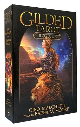 Карты таро "Gilded Tarot Royale Book Deck" Llewellyn / Позолоченная Королевская Колода