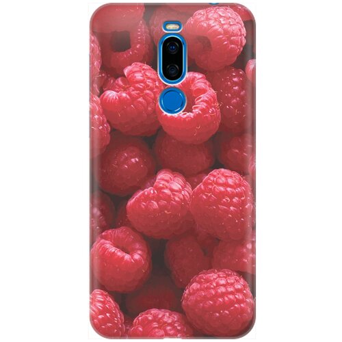 фото Re:pa накладка transparent для meizu x8 с принтом "малинки"