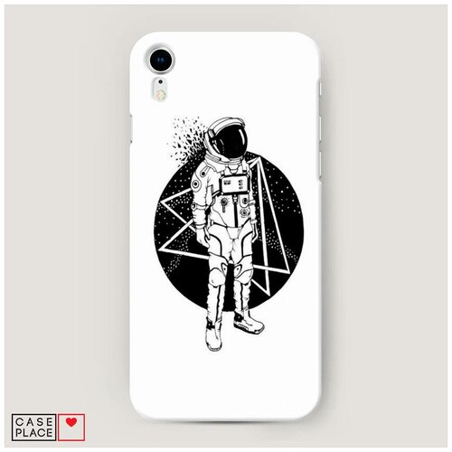 фото Чехол пластиковый iphone xr (10r) космонавт знаки case place