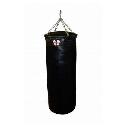 фото Подвесной боксерский мешок и груша рокки 130х40 см. 55 кг. винилис