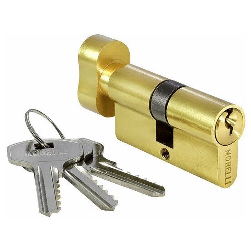 Ключевой цилиндр MORELLI (Морелли) ключ/вертушка 50CK PG Цвет - Золото