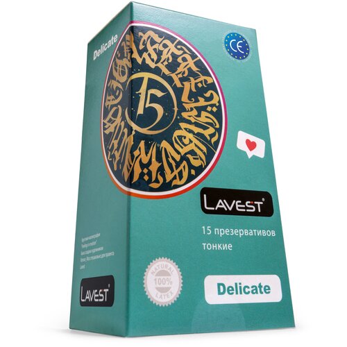 Презервативы LAVEST Delicate, 15 шт. lavest mix набор 15 шт