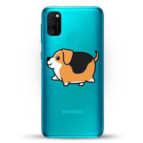 фото Силиконовый чехол толстый бигль на samsung galaxy m30s andy & paul