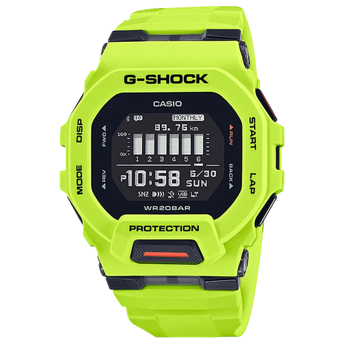 Наручные часы CASIO G-Shock, желтый, зеленый 