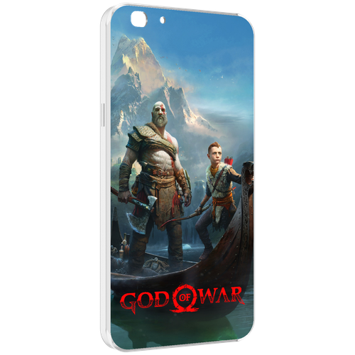 Чехол MyPads God Of War Кратос Атрей для Oppo A77 / F3 (2017 год) задняя-панель-накладка-бампер