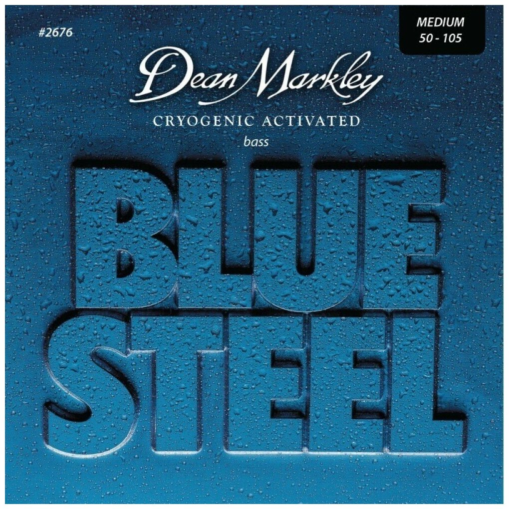 Blue Steel Комплект струн для бас-гитары, сталь, 50-105, Dean Markley DM2676