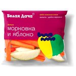 Белая Дача Микс из морковных палочек и яблочных долек, пакет полиэтиленовый - изображение