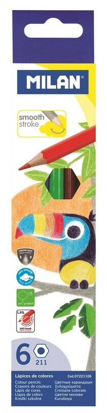 Набор карандашей Гамма Классические цветные 6 цветов - фото №19