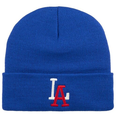 Шапка бини American Needle, размер OneSize, синий шапка с отворотом american needle 21019a los los angeles angels cuffed knit milb размер one