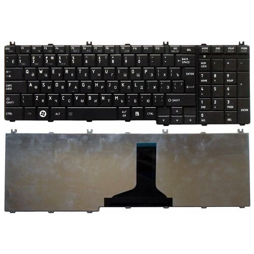 Клавиатура для ноутбука Toshiba Satellite C650 C660 L650 L670 L750 L750D L755 L775 черная арт 000303