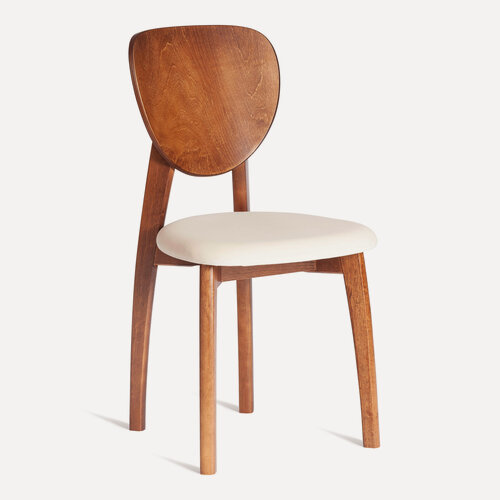 Изображение товара Стул для кухни TetChair мягкое сидение, 1 шт, коричневый/кремовый