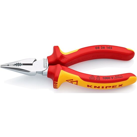 Пассатижи Knipex KN-0826145TBK, удлиненные хромированные 145 mm