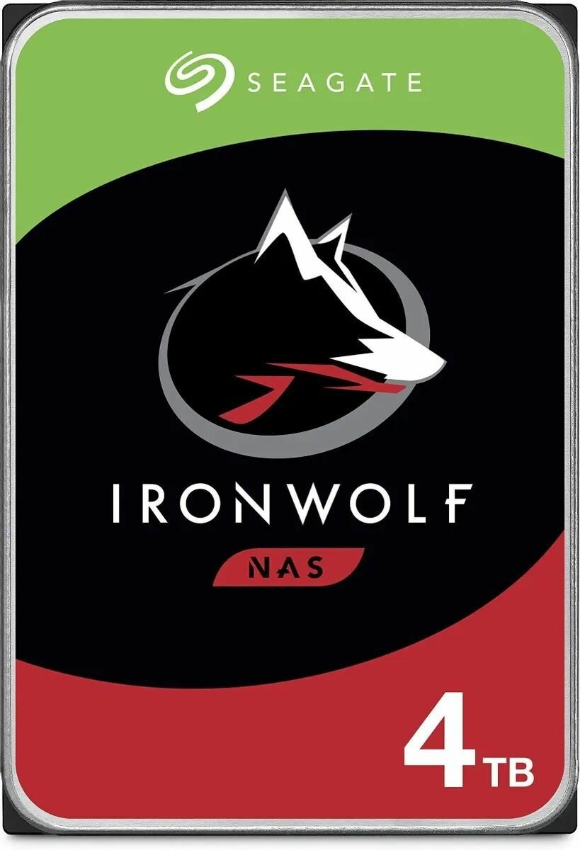 Жесткий диск Seagate "IronWolf", 4ТБ, 5400об/мин, 3,5", для сервера — фото 1