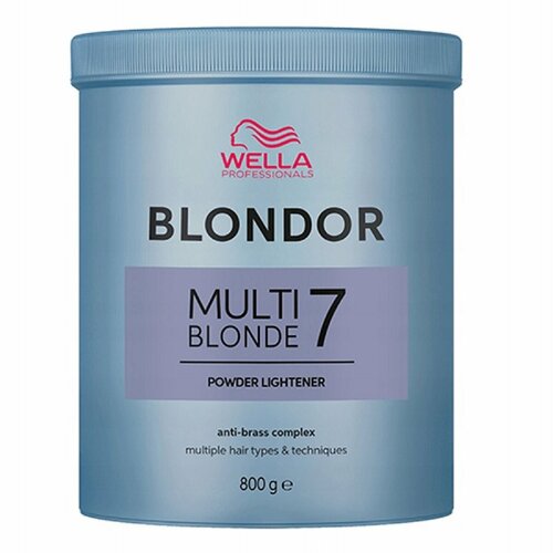 Wella Blondor Multi Blonde 7 осветляющий порошок, обесцвечивающая пудра 800 г порошок для блондирования blondor порошок 30г