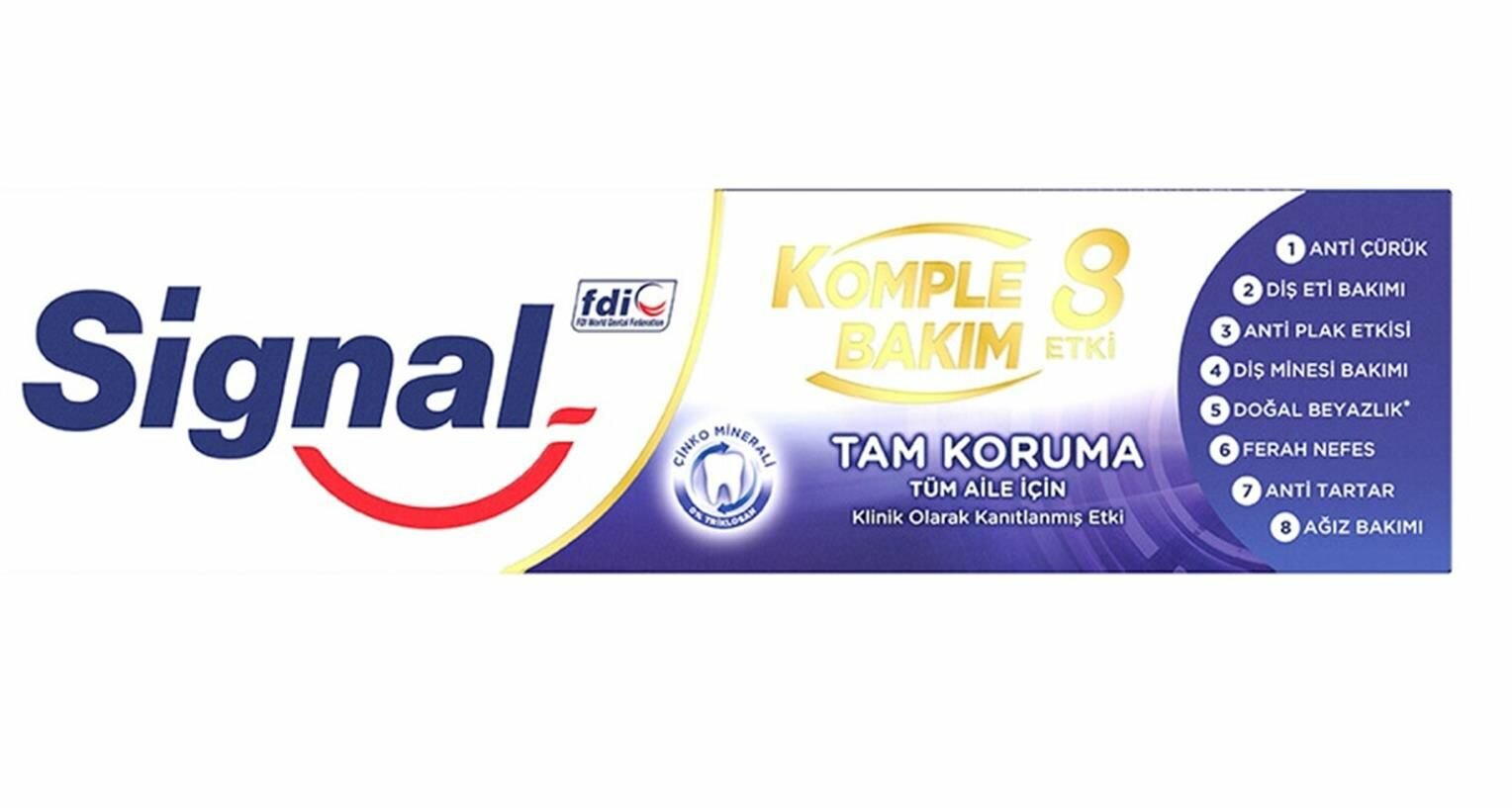Зубная паста Signal Komple Bakm 8 полный уход 75 мл (Египет)