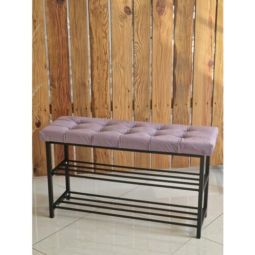 Обувница в прихожую с сидением металлическая узкая 5290₽