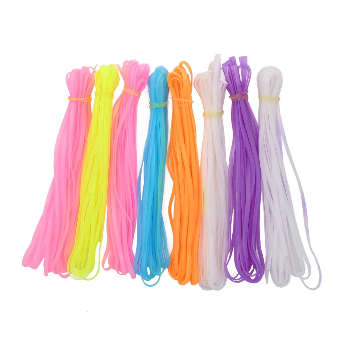 Шнуры для плетения цветные, 80 см, 8 шт (упак), Astra&Craft (неоновые)