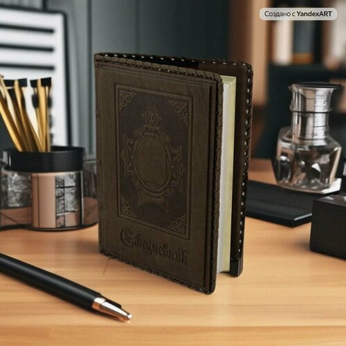 Ежедневник кожаный Щит А5