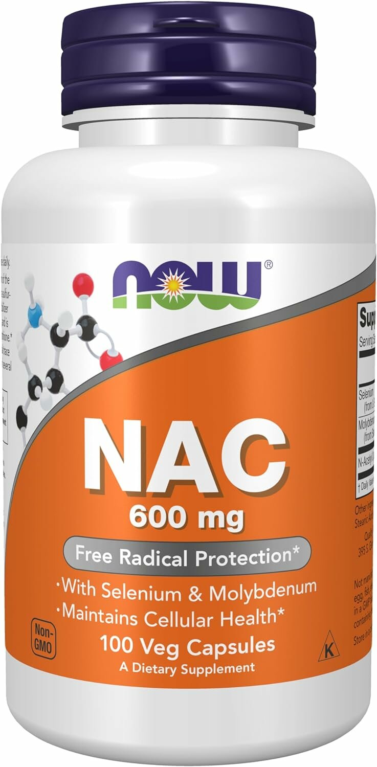 NOW Nac-Acetyl Cysteine 600mg 100 vcaps