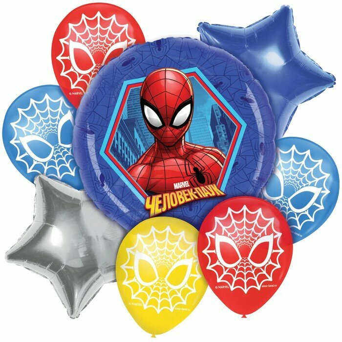 MARVEL Набор воздушных шаров "Супермен", Человек-паук
