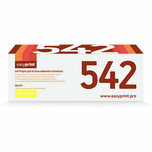 Картридж Easyprint LH-542 U (CB542A) картридж easyprint lh 542 u 1800 стр желтый