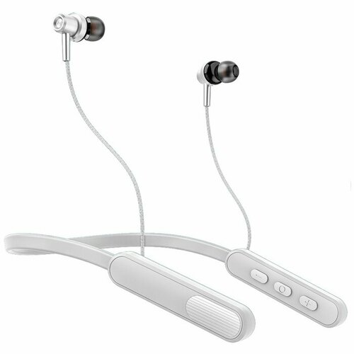 Наушники PERO BE03 SPORTLIFE беспроводные вакуумные микрофон 200мАч до 20 часов серые 2333₽