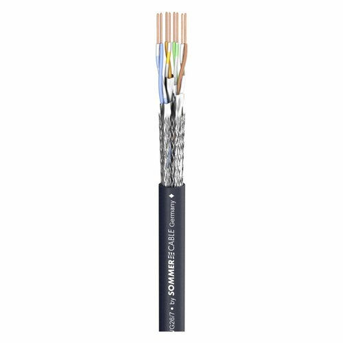 580-0401 SC-Mercator CAT.6A PVC Highflex Blk Кабель сетевой витая пара, 100м, Sommer Cable