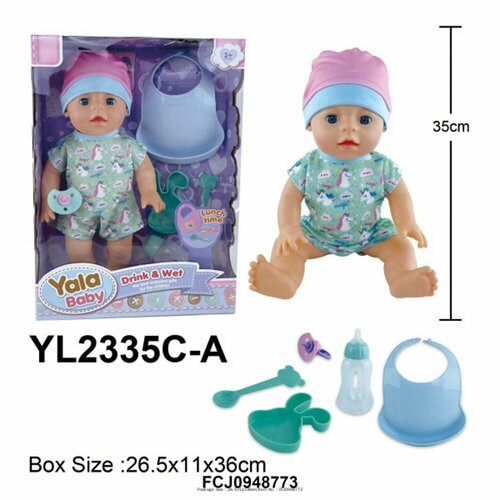 Кукла Пупс Yale Baby YL2335C-A кукла пупс yale baby yl2325f a 25 см с лошадкой качалкой