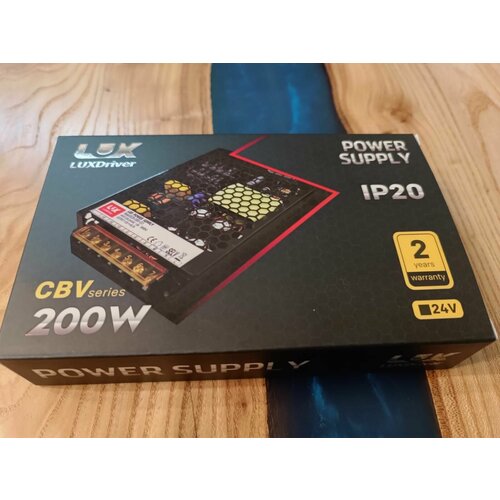 Блок питания для светодиодной ленты LUXDriver 200Вт 24В