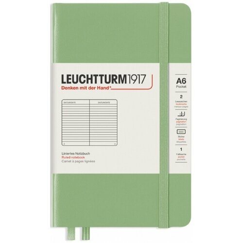 Leuchtturm 363940 Блокнот leuchtturm classic a6 80 гм2 187 стр в линейку твердая обложка шалфей 2618₽