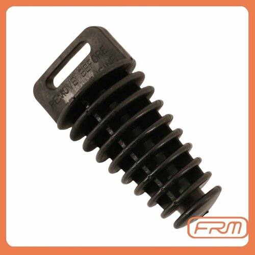 Заглушка пробка в глушитель 27-47 мм на мотоцикл скутер мопед автомобиль для мотоциклиста автомобилиста, черная