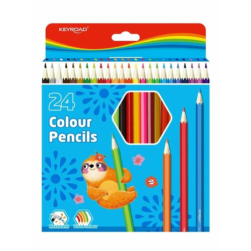 Цветные карандаши 24 цвета шестигранные картон 344₽