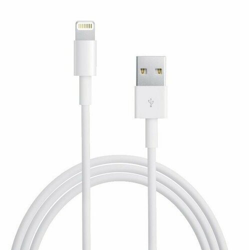 Кабель Lightning - USB 100%, белый, 1м