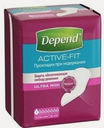 Изображение товара Набор из 3 штук Прокладки при недержании Depend мини 12шт