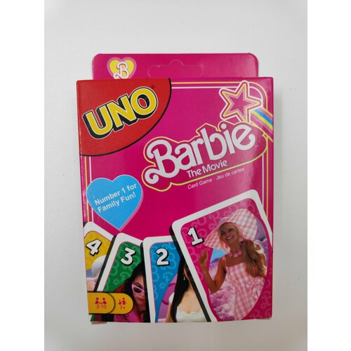 Настольная карточная игра Уно Барби UNO Barbie настольная карточная игра uno flip уно флип 112 карт