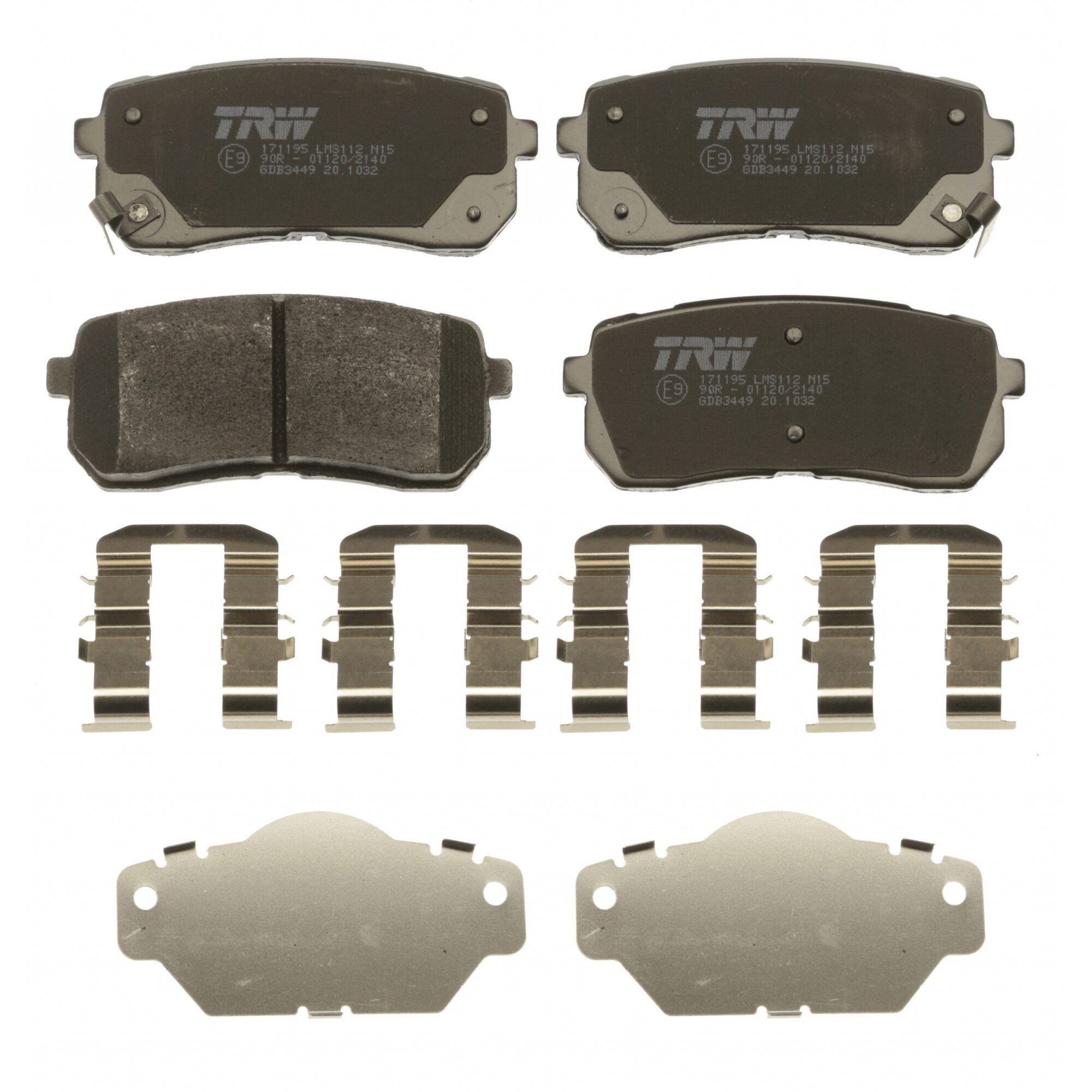 Колодки тормозные дисковые комплект Hyundai Kia, TRW GDB3449 (1 шт.)