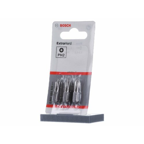 Сверло для винтов с крестообразным шлицем PH 2 2 607 001 511 VE3 Bosch Power Tools 2607001511 3165140300377 2184₽