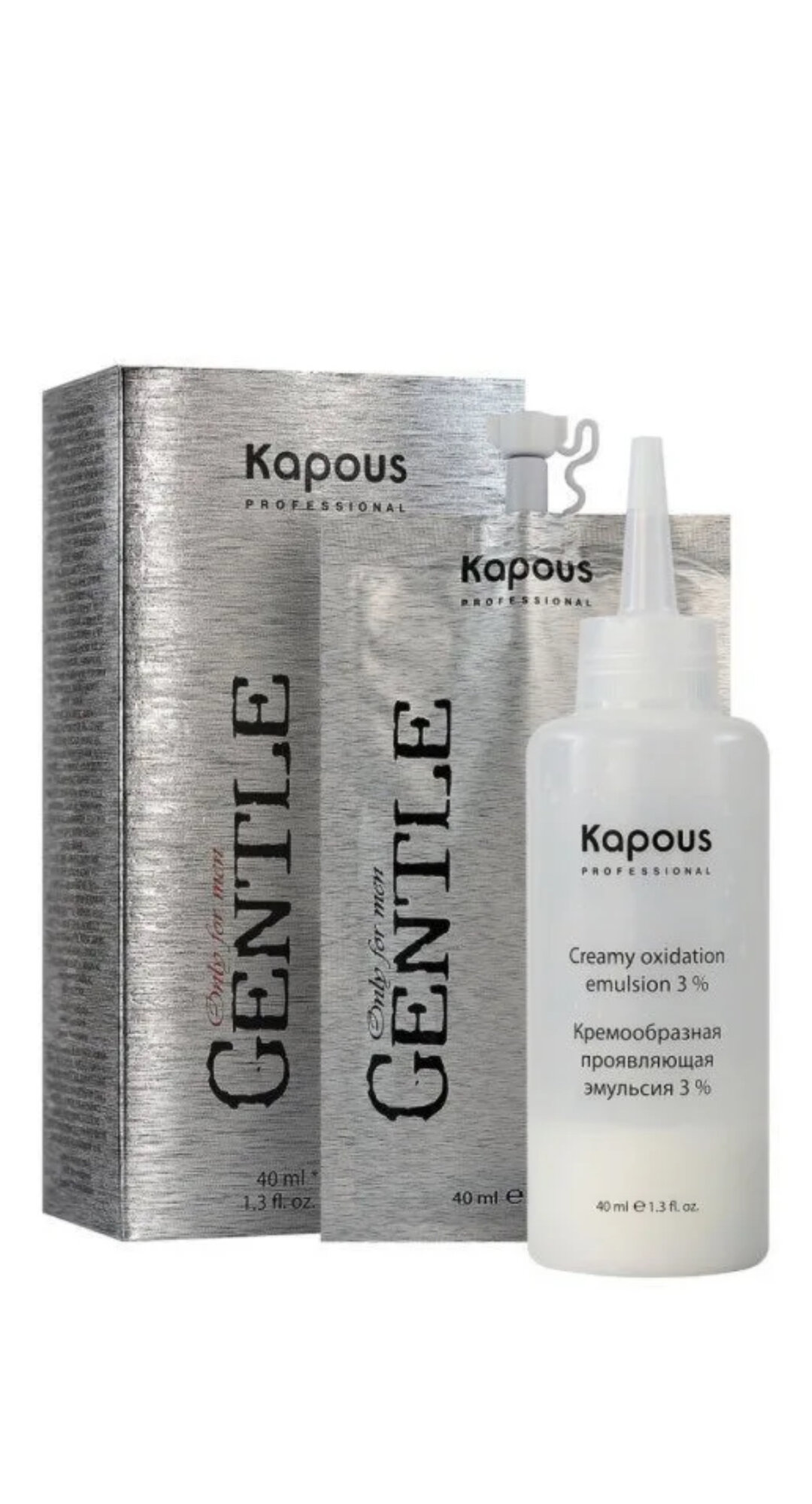 Kapous Professional Гель-краска для волос для мужчин без аммония №6 Светло-коричневый серия "Gentlemen"