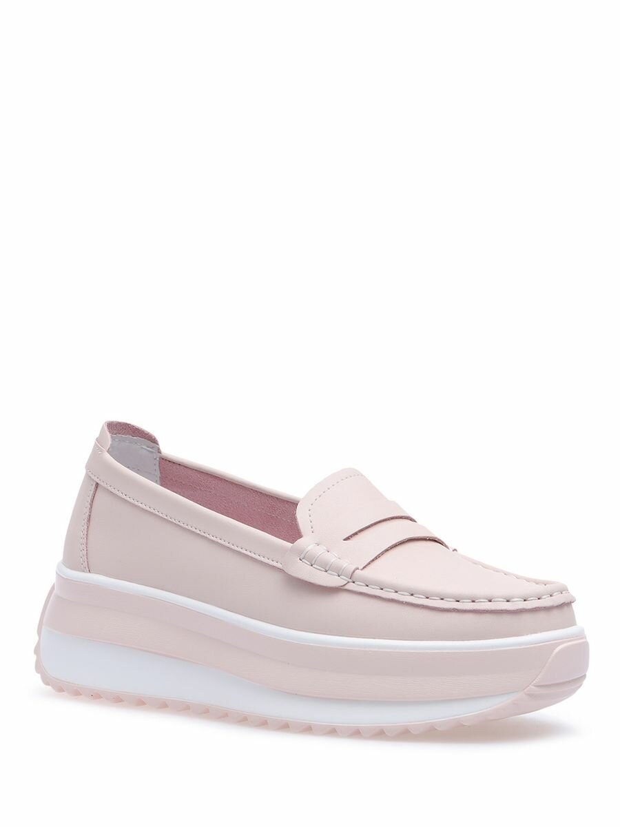 фото Мокасины летние натуральная кожа женские El Tempo CBW19_RB957-1_PINK розовый 39