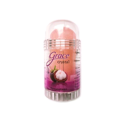 Grace Crystal - Mangosteen Кристаллический натуральный антибактериальный дезодорант мангостин 70 г. кристаллический дезодорант grace deodorant mangosteen 70 гр