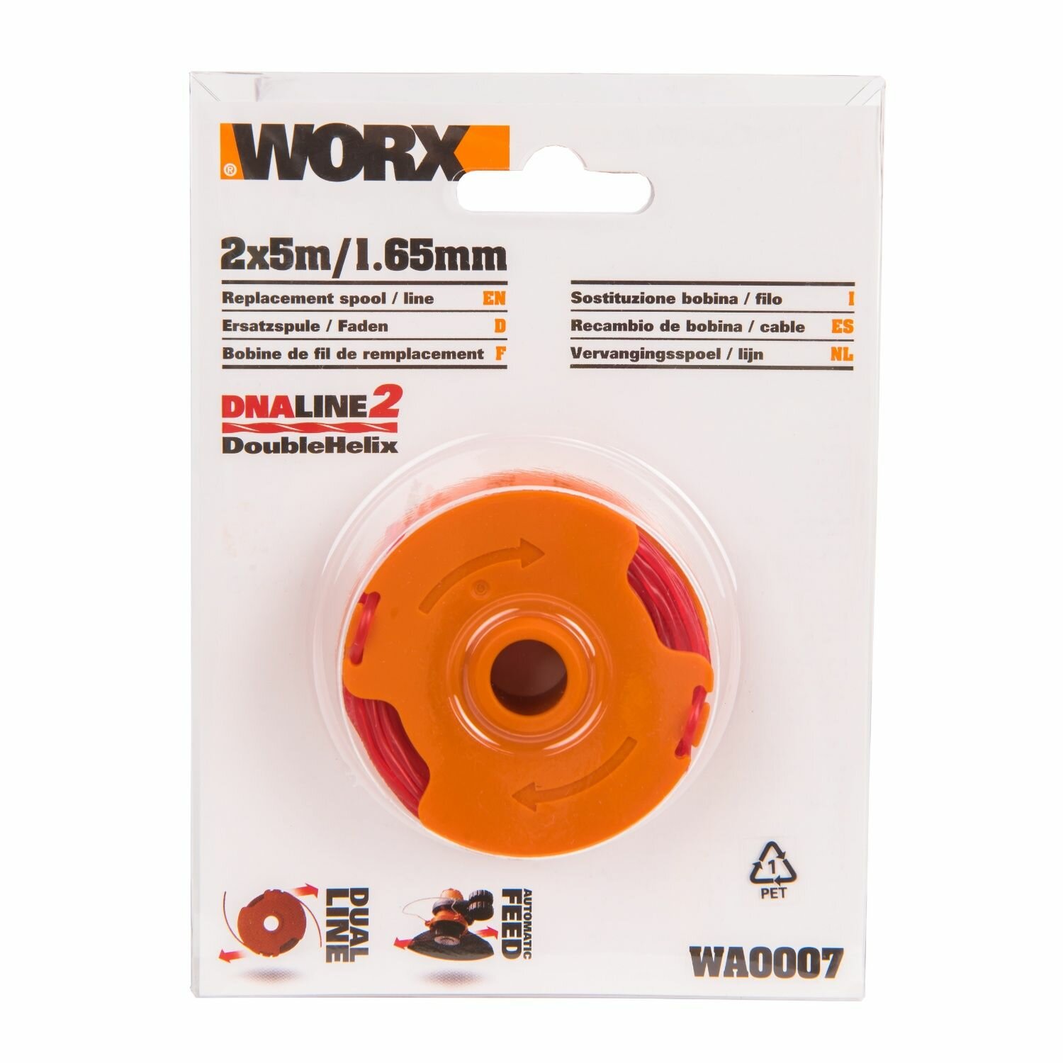 Двусторонняя катушка WA0007 для триммеров Worx WG119 и WG183E