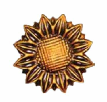 Кованые элементы из металла подсолнух ,5 шт