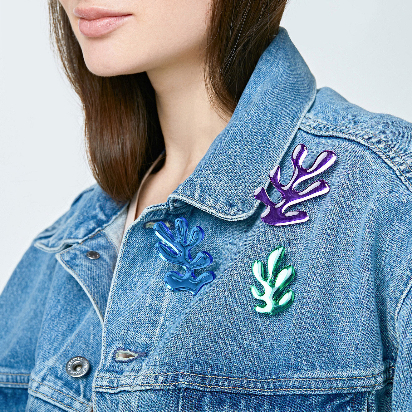 Брошь MONOLAMA, фиолетовый — фото 1