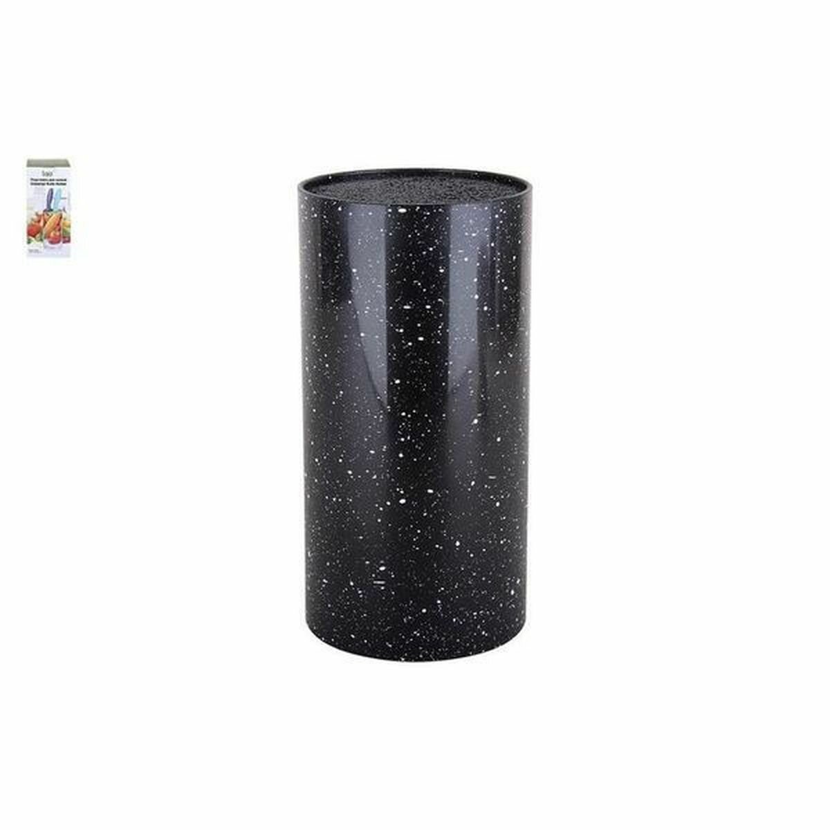 Подставка под ножи 11х22см цвет черный пластик