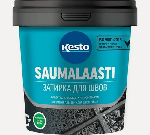 Изображение товара Затирка швов Kesto "Saumalaasti", морозостойкая, для керамики, цементная, сине-серый 42, 1 кг